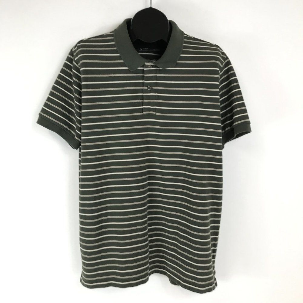 Eddie Bauer Striped Polo Shirt Men's Size XL 100% Cotton Golf Outdoor Casual